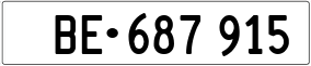 Trailer License Plate
